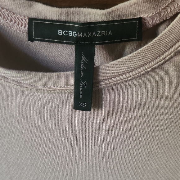 BCBGMaxAzria Cream Long Sleeve Sheath Dress Casual - Picture 2 of 6